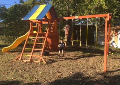 Farm-and-yard-tx-Toucan Playcenter w: BYB Tarp and Yellow Wave Slide-Customer-5