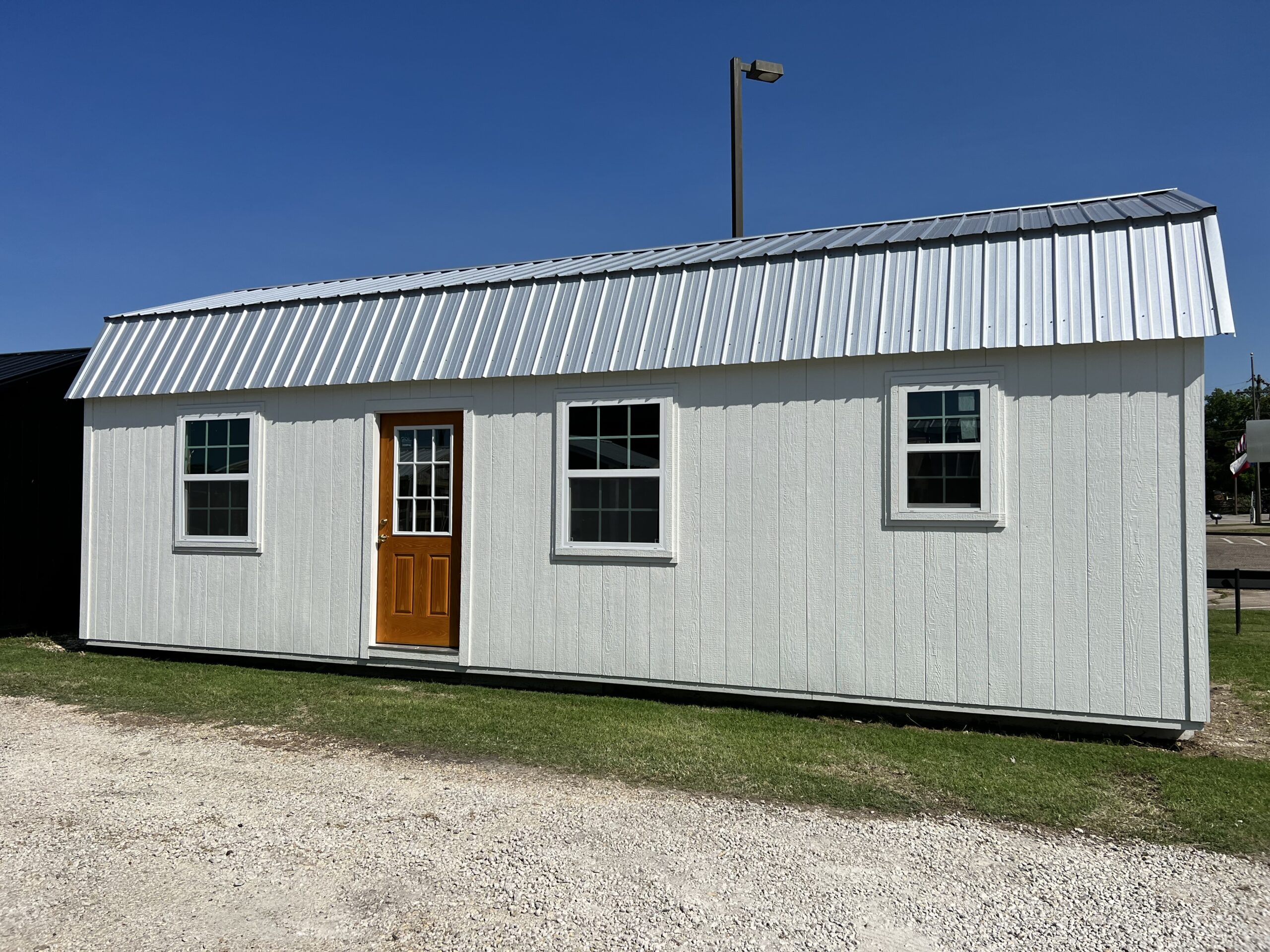 Front view of shed