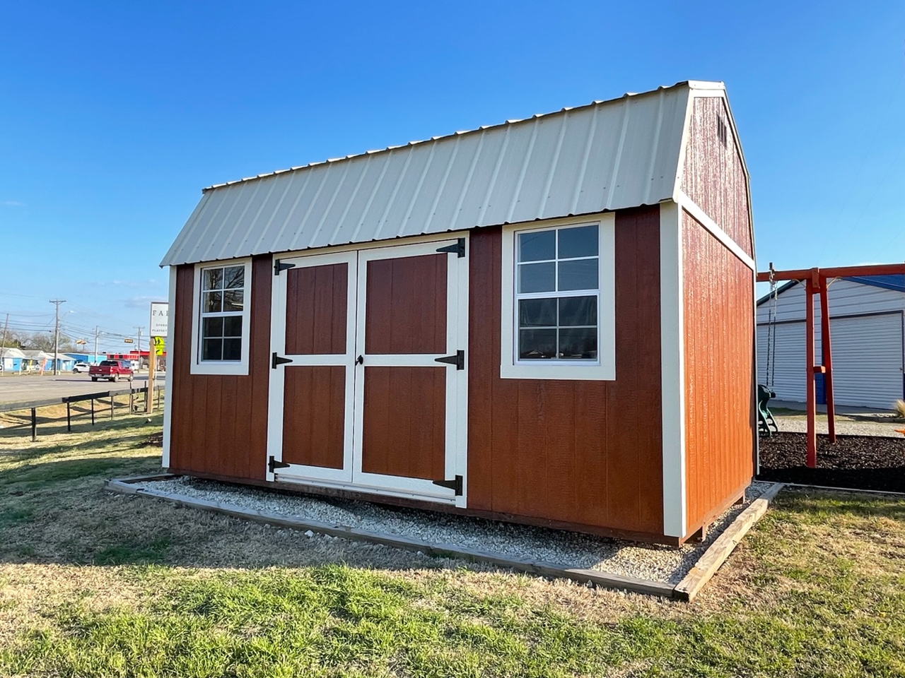 Farm and Yard Central Texas Lelands Painted Sheds Lofted Barn, Tiny Home Shell, Home Office, Home Gym, She Shed, Man Cave