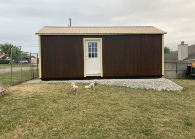 Texas Lelands Painted Utility Shed, Home Office, Home Gym, She Shed, Man Cave