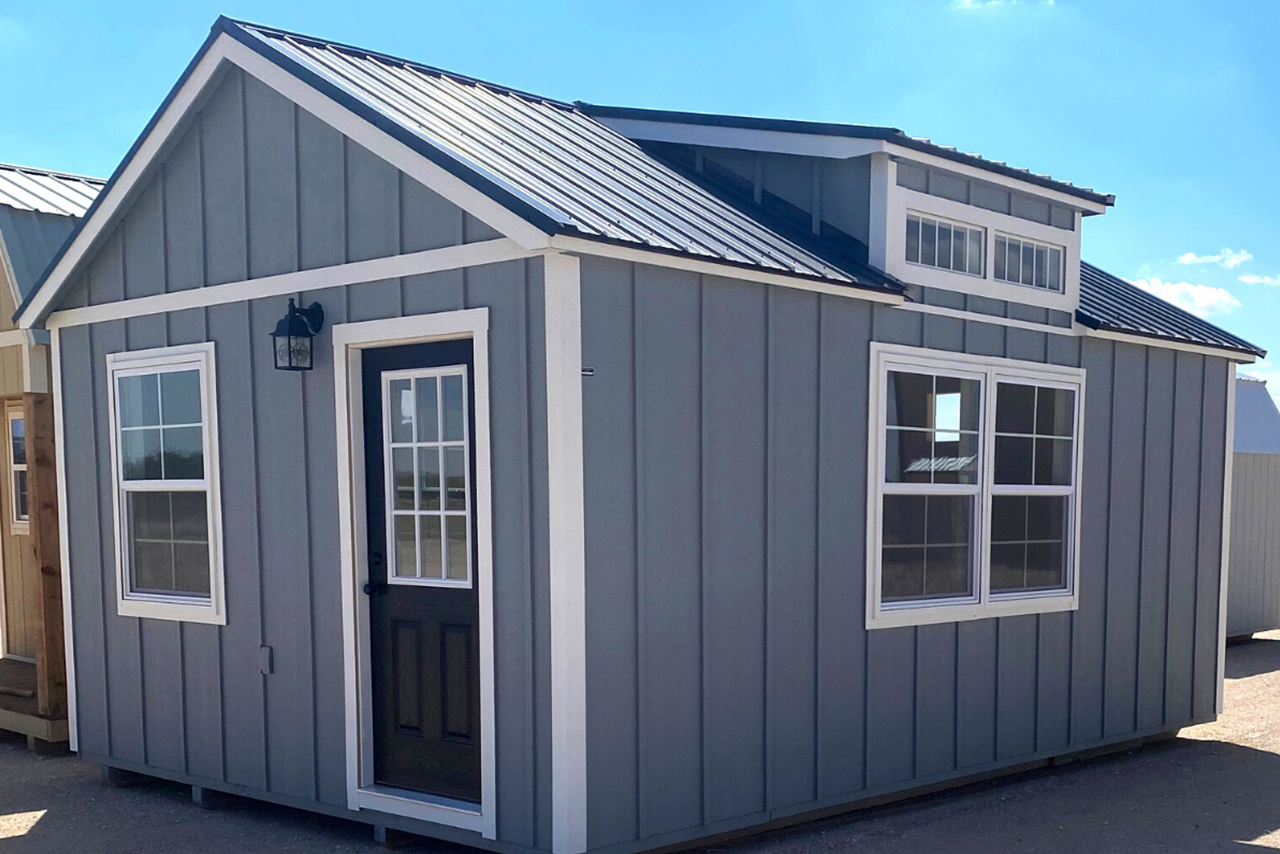 Farm and Yard Central Texas Lelands Painted Sheds Diamond Series Shed Tiny Home, Home Office, Home Gym, She Shed, Man Cave, Finished Out Shed