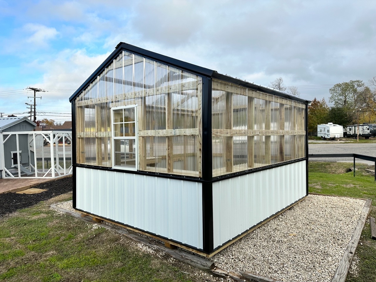 Farm and Yard A Frame Greenhouse Metal - 1