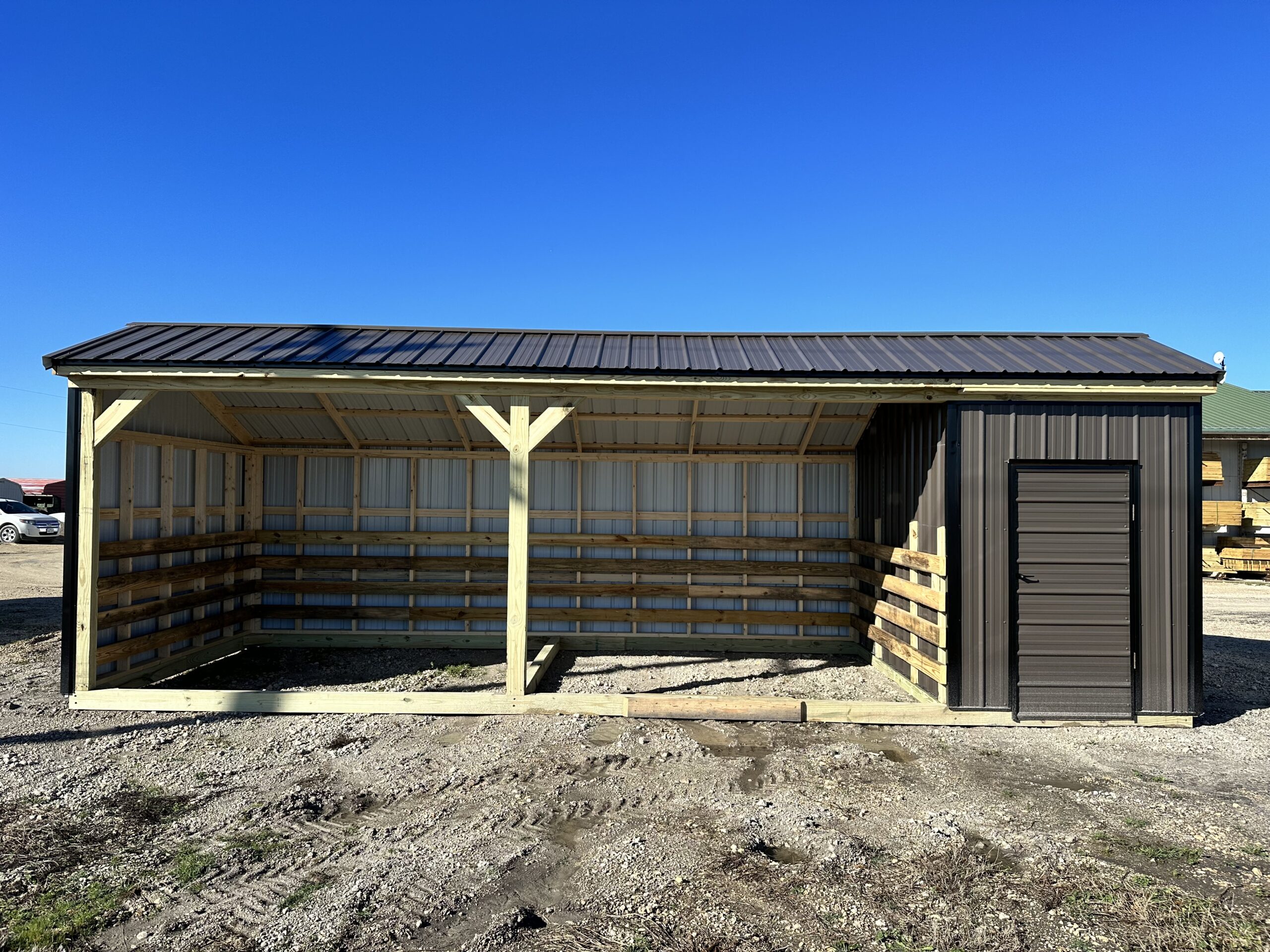 Loafing Shed with Tack Room Built to Last - FARM + YARD