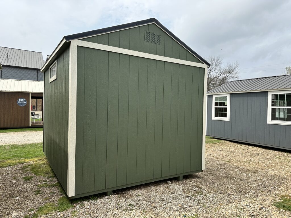 10x12 Utility exterior back view 