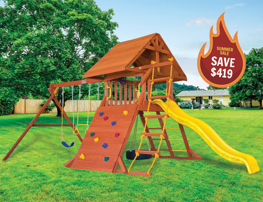 Farm-and-Yard-Toucan-Wood-Roof-Playset-Sale-Image