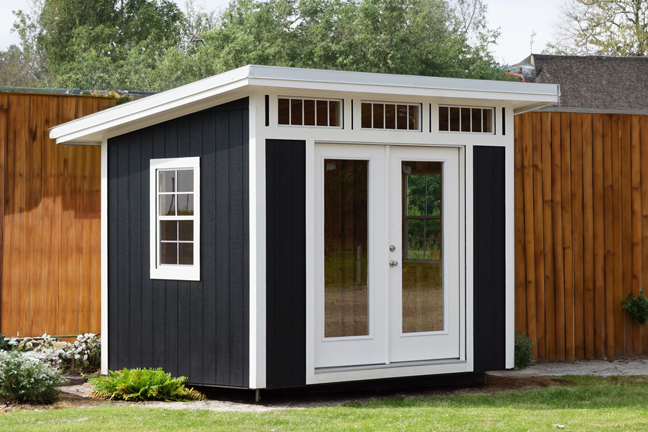 Texas Lelands Painted Studio Shed, Home Office, Home Gym, She Shed, Man Cave, HOA Approved Backyard Shed