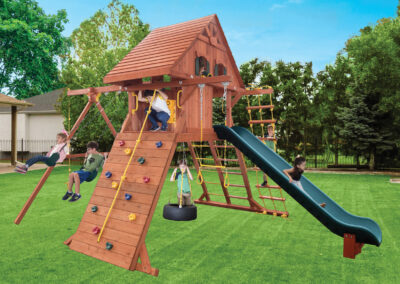 Parrot Island Playcenter XL w/ Wood Roof and Treehouse Panels