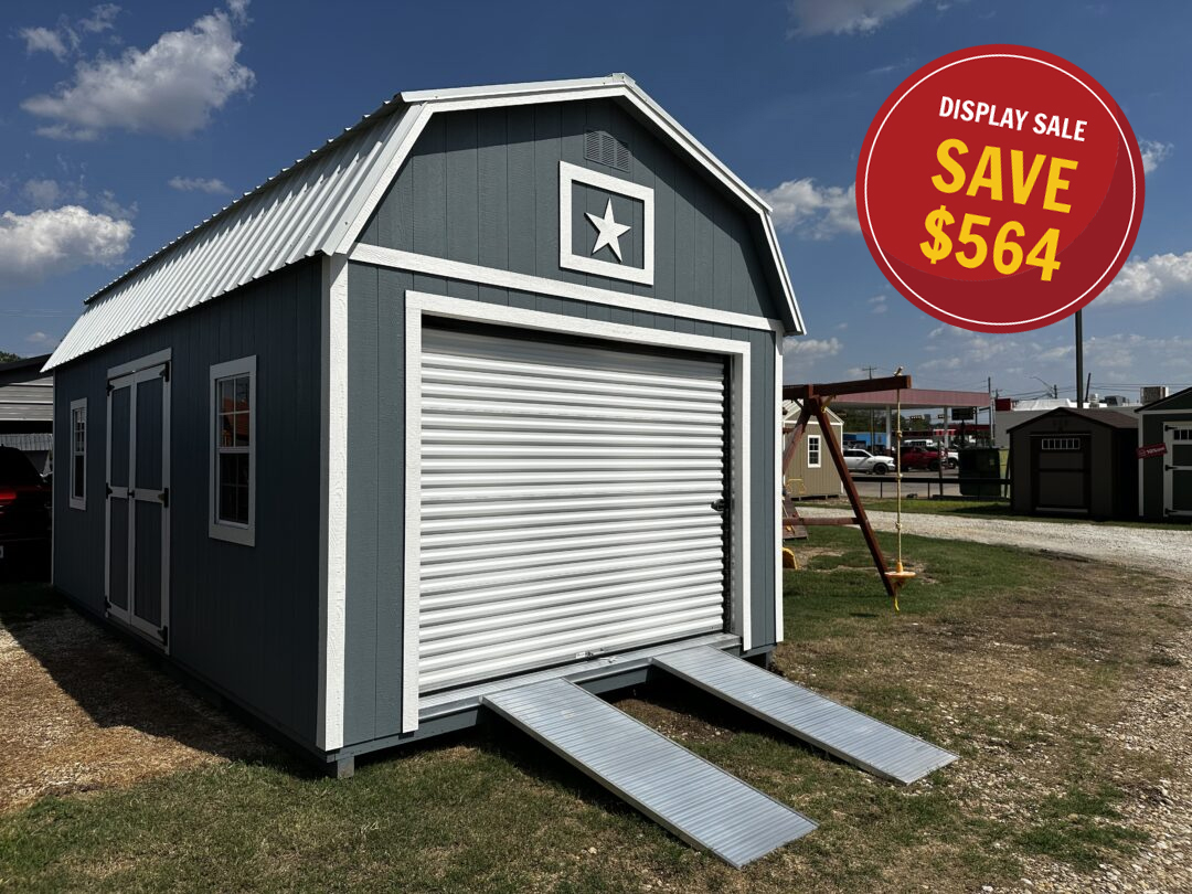 12 X 24 Side Lofted Barn – Save $564!!