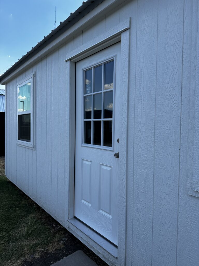 36" 9 light entry door on front wall 