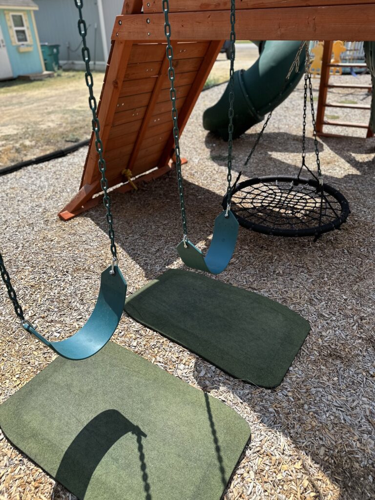 (3) Green Swing/Slide Pads