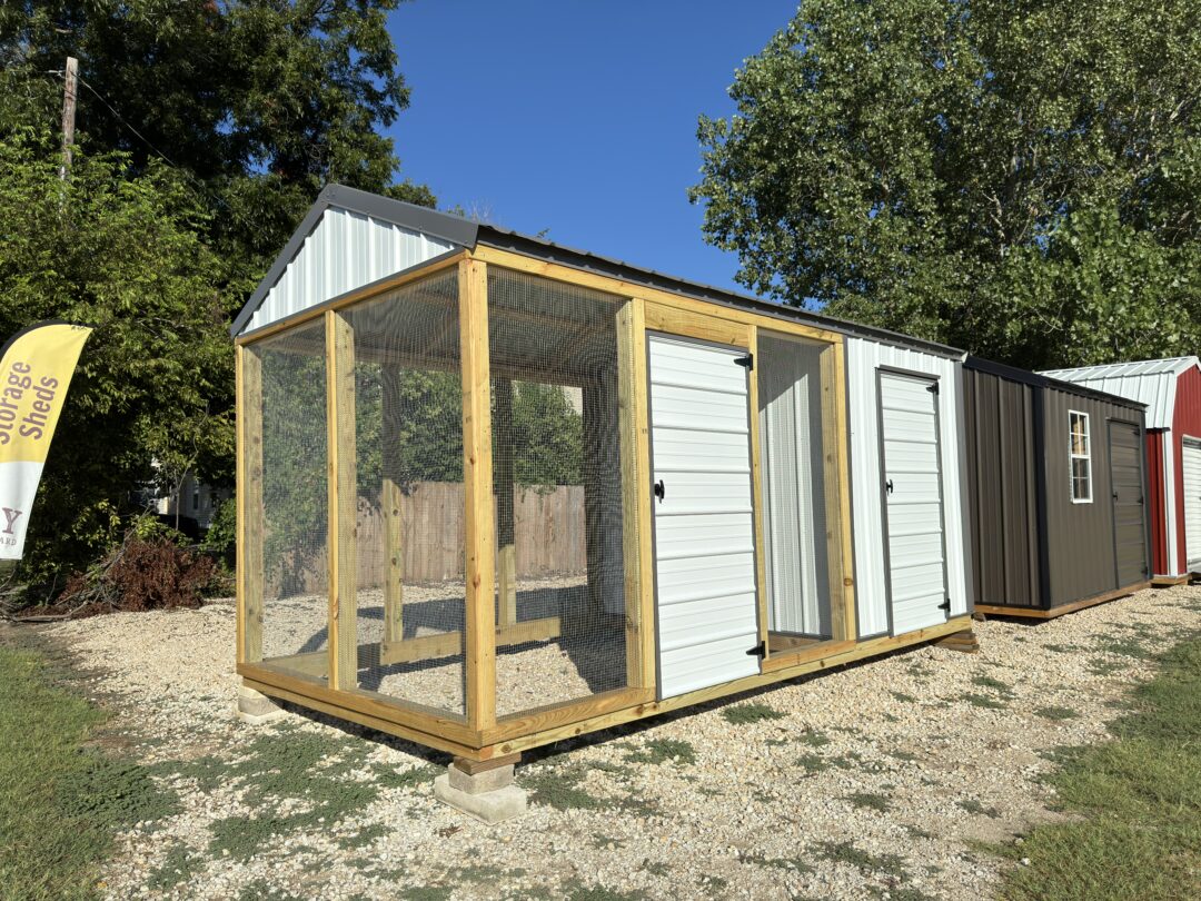 8X16 Metal Chicken Coop W/ Run