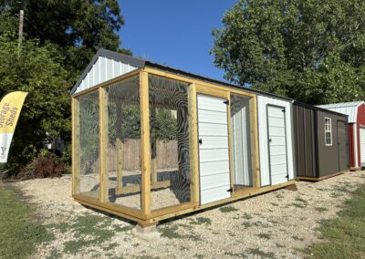 8X16 Metal Chicken Coop W/ Run